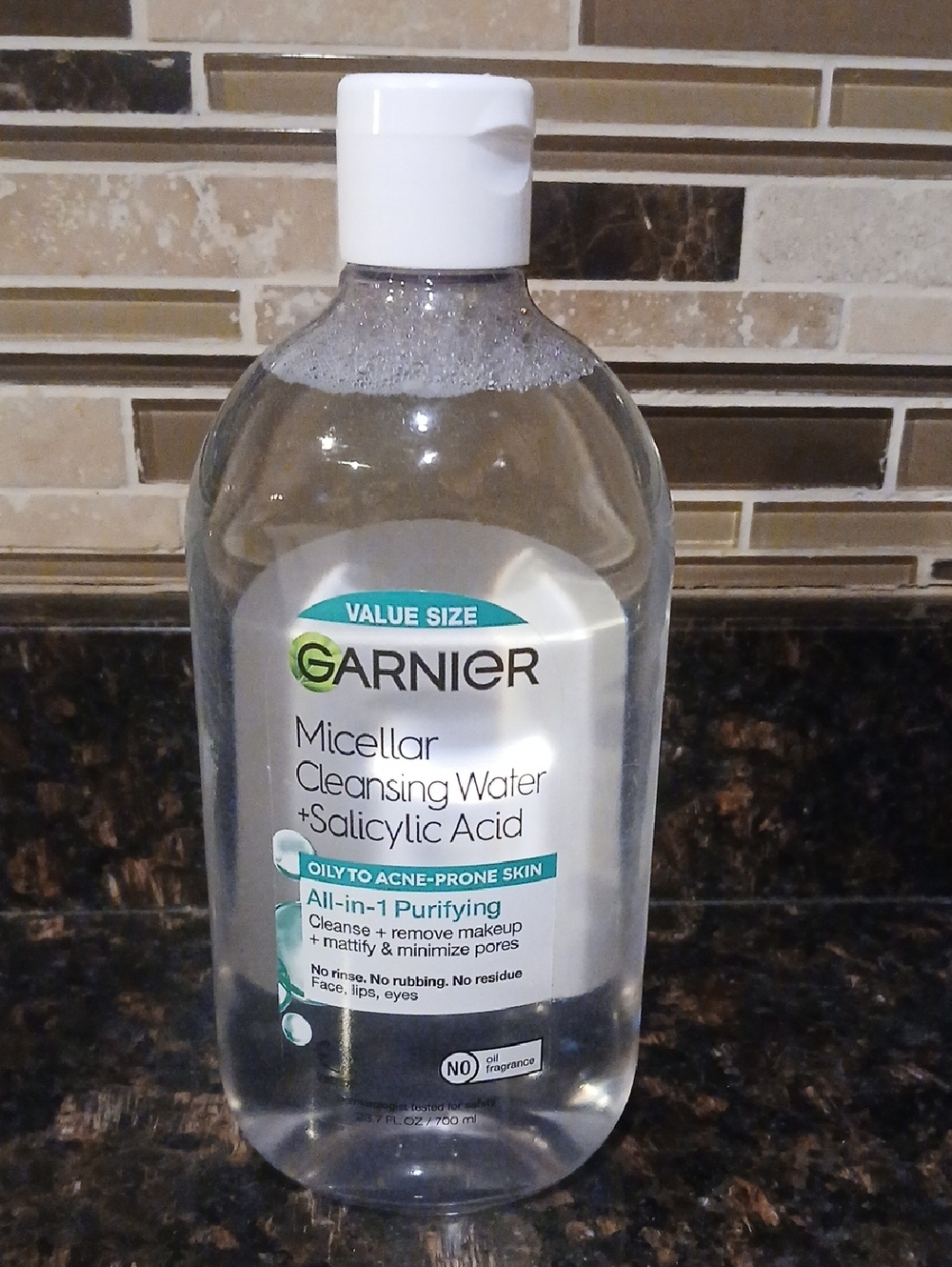 Garnier Micellar Cleansing Water in Clear Bottle with White Cap